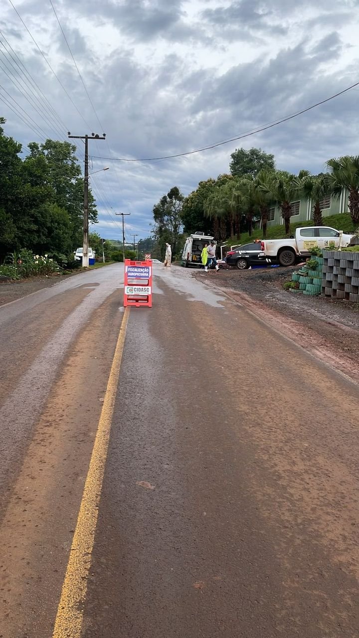 Motorista é detido após agredir servidor da Cidasc em barreira sanitária em Nova Itaberaba