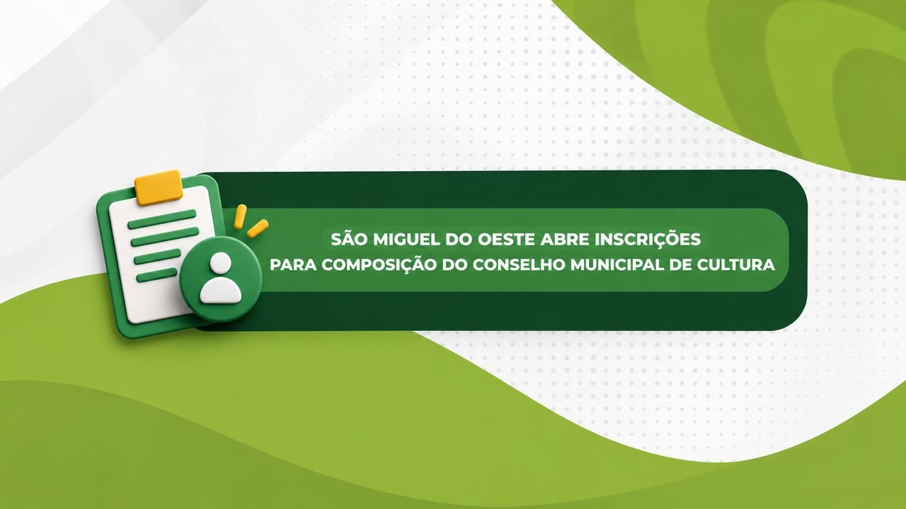 São Miguel do Oeste convoca representantes da cultura para novo conselho
