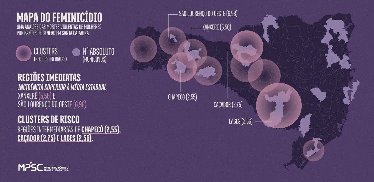 Cinco feminicídios em uma semana em SC revelam padrões alarmantes de violência
